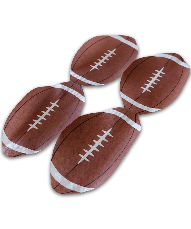 Partay Shenanigans Football Party Paper Napkins - 100 Pack Disposable Football Paper Napkins Perfect for Super Bowl, Tailgating, Sports Theme Birthday Party Supply Decoration (Football) - Image 4